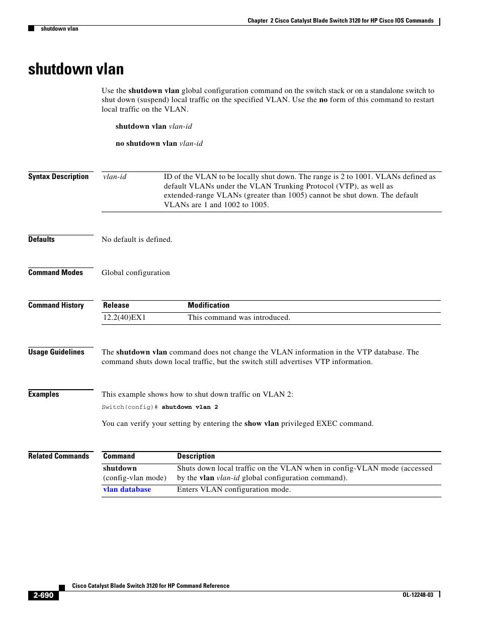 Shutdown vlan | Dell POWEREDGE M1000E User Manual | Page 720 / 1082