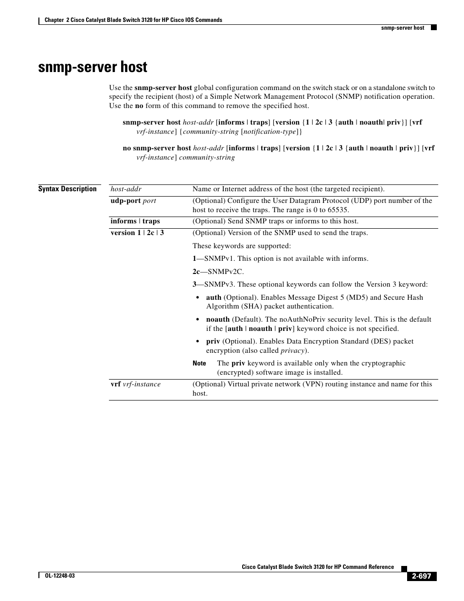 Snmp-server host | Dell POWEREDGE M1000E User Manual | Page 727 / 1082