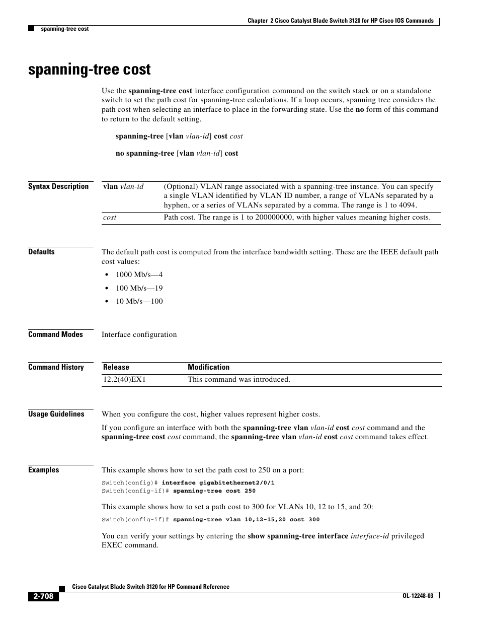 Spanning-tree cost | Dell POWEREDGE M1000E User Manual | Page 738 / 1082