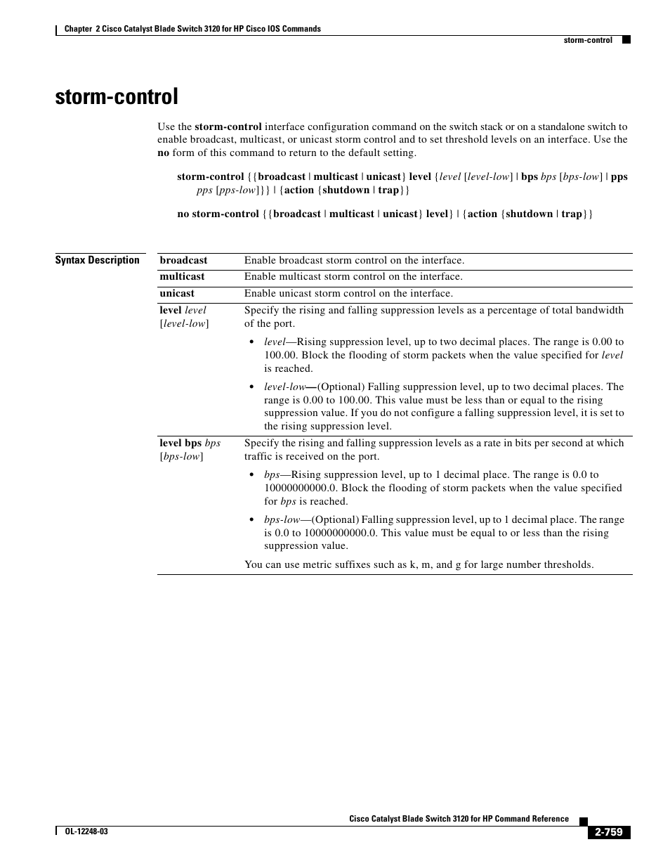 Storm-control | Dell POWEREDGE M1000E User Manual | Page 789 / 1082