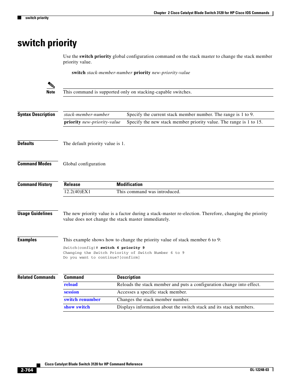 Switch priority | Dell POWEREDGE M1000E User Manual | Page 794 / 1082