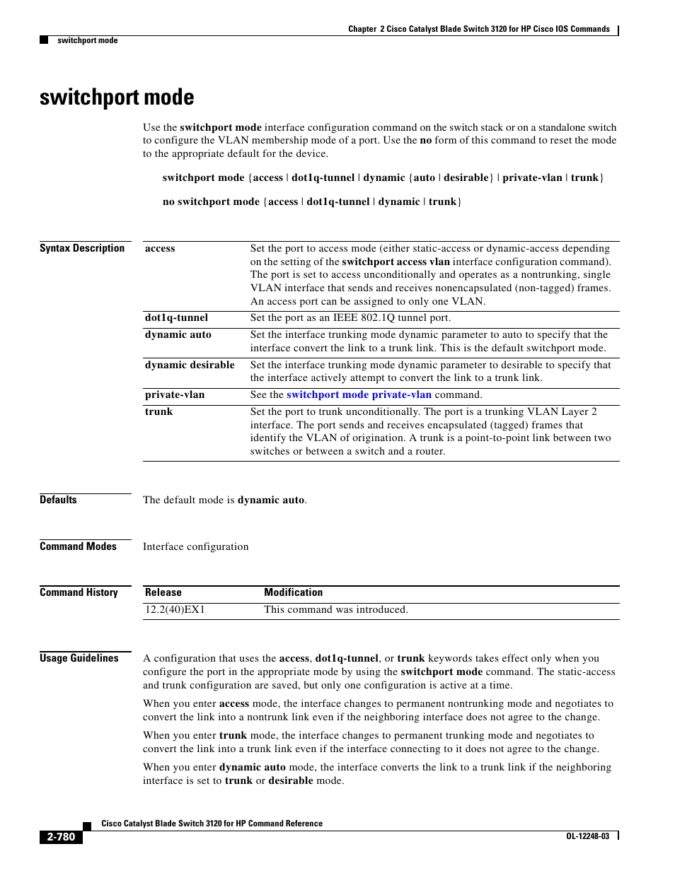 Switchport mode | Dell POWEREDGE M1000E User Manual | Page 810 / 1082