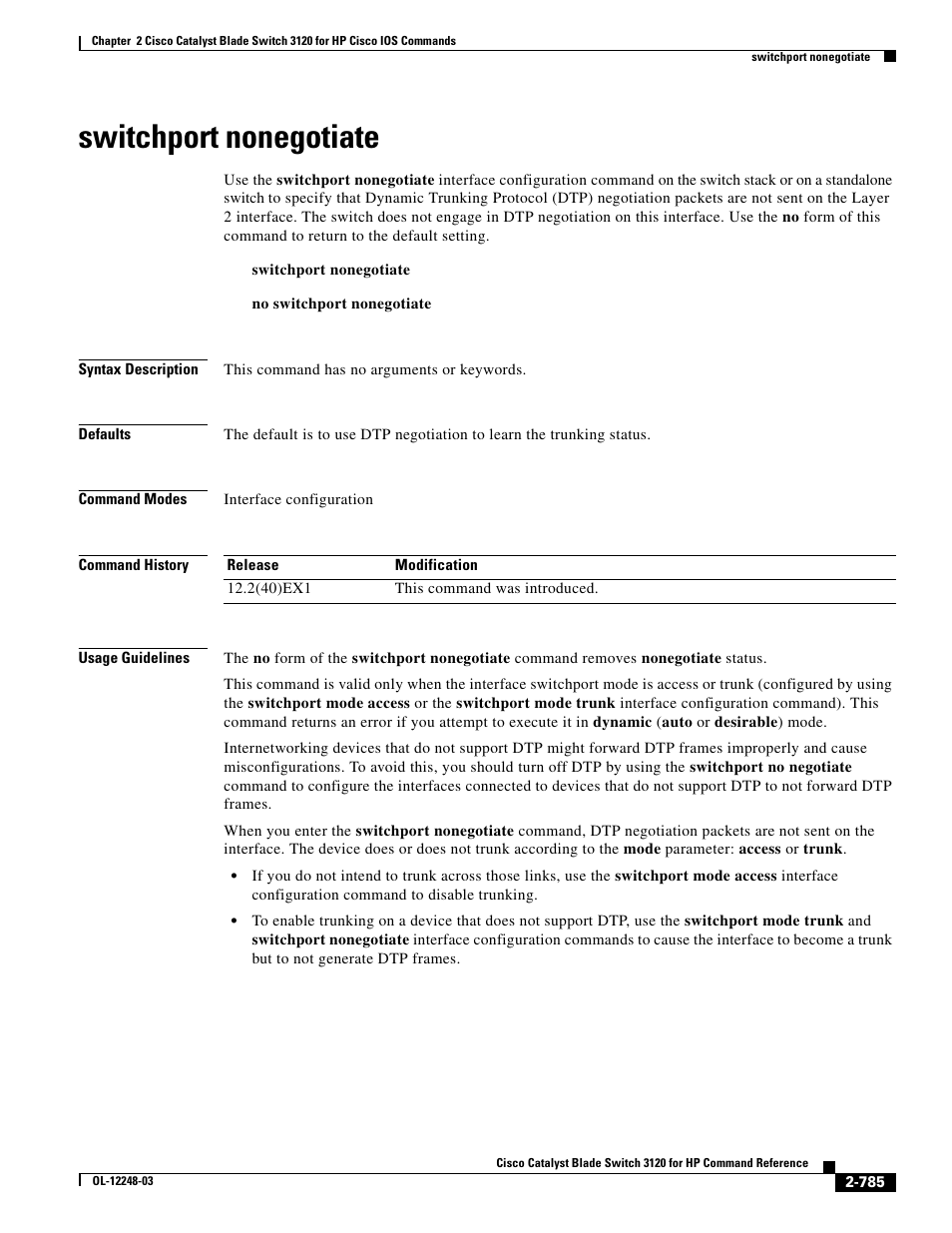 Switchport nonegotiate | Dell POWEREDGE M1000E User Manual | Page 815 / 1082