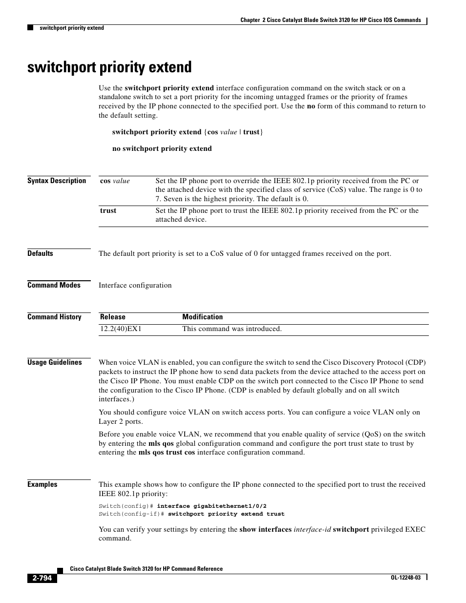 Switchport priority extend | Dell POWEREDGE M1000E User Manual | Page 824 / 1082