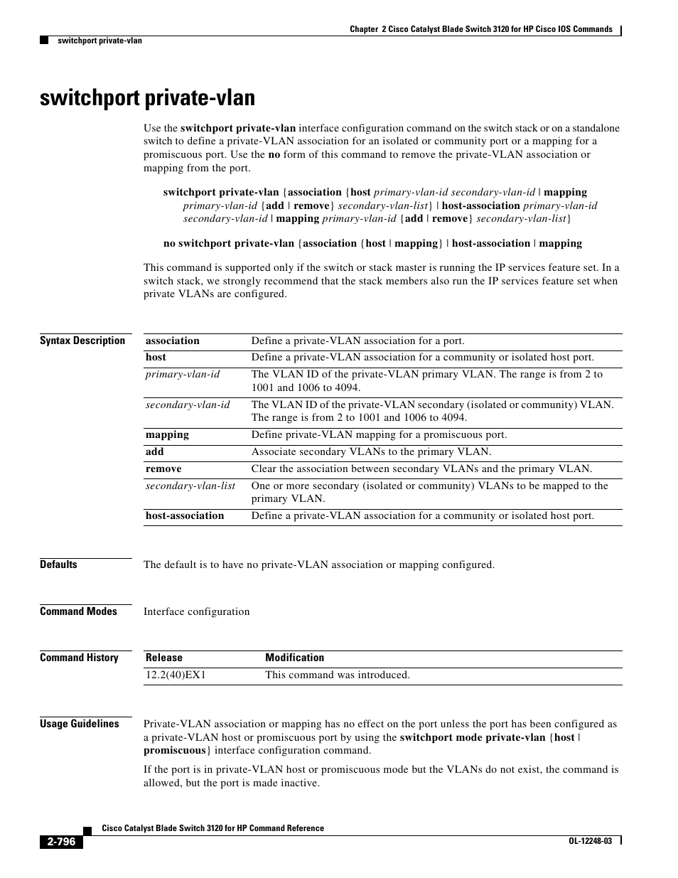 Switchport private-vlan | Dell POWEREDGE M1000E User Manual | Page 826 / 1082