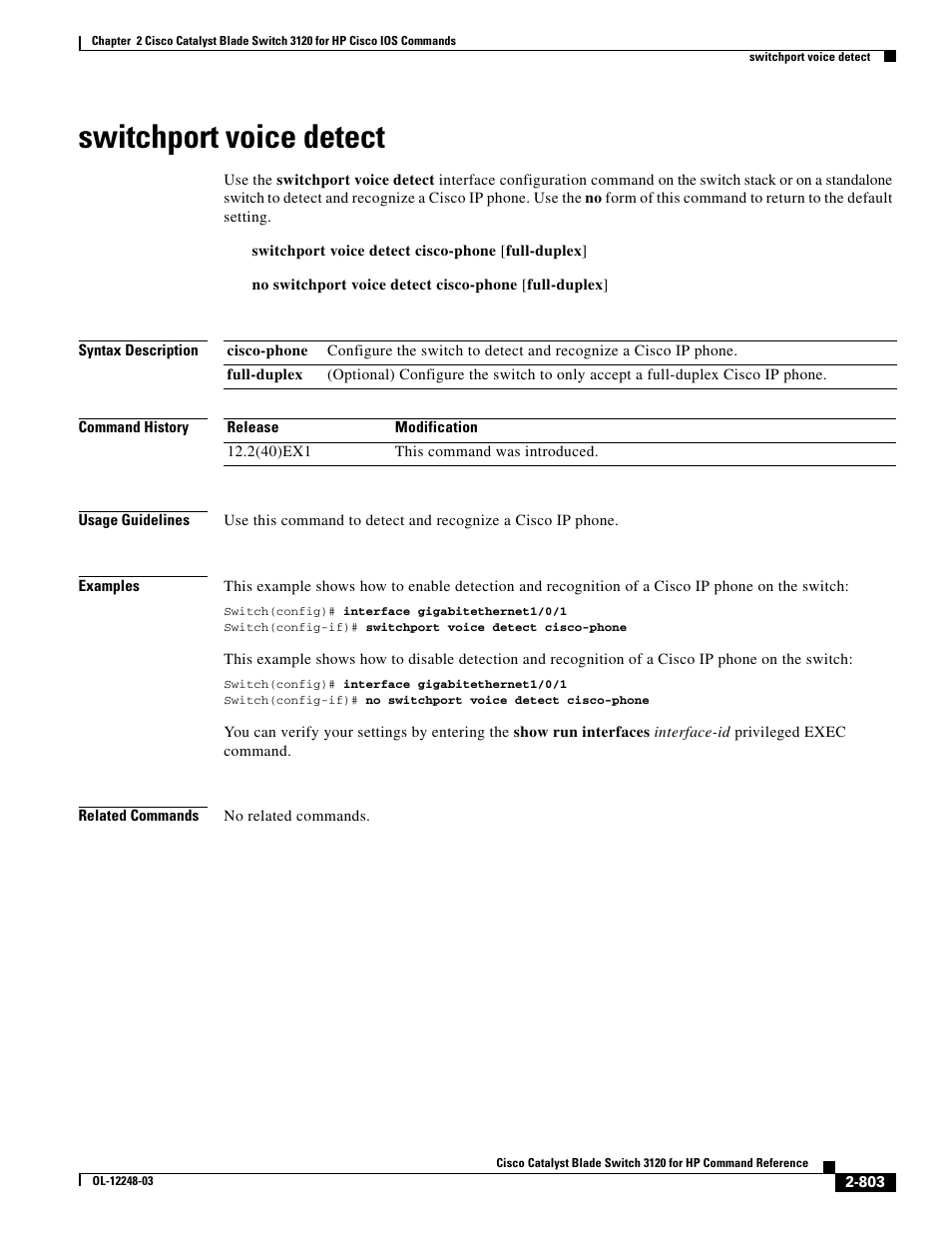 Switchport voice detect | Dell POWEREDGE M1000E User Manual | Page 833 / 1082