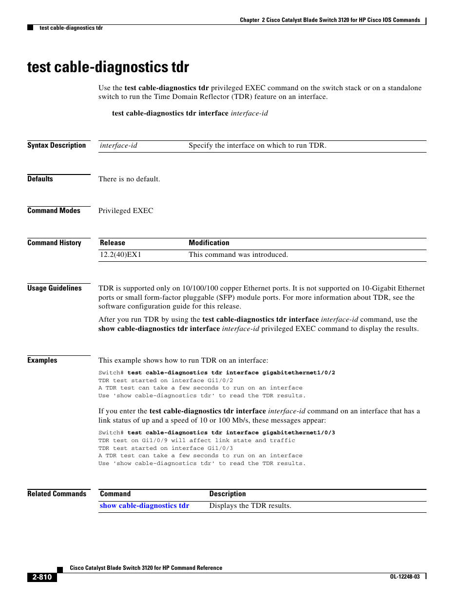 Test cable-diagnostics tdr | Dell POWEREDGE M1000E User Manual | Page 840 / 1082