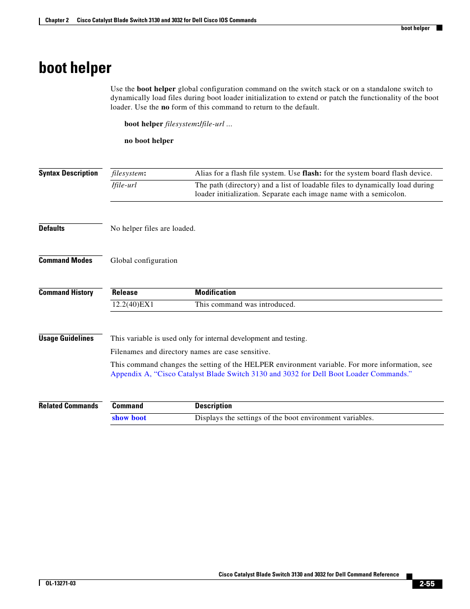 Boot helper | Dell POWEREDGE M1000E User Manual | Page 85 / 1082