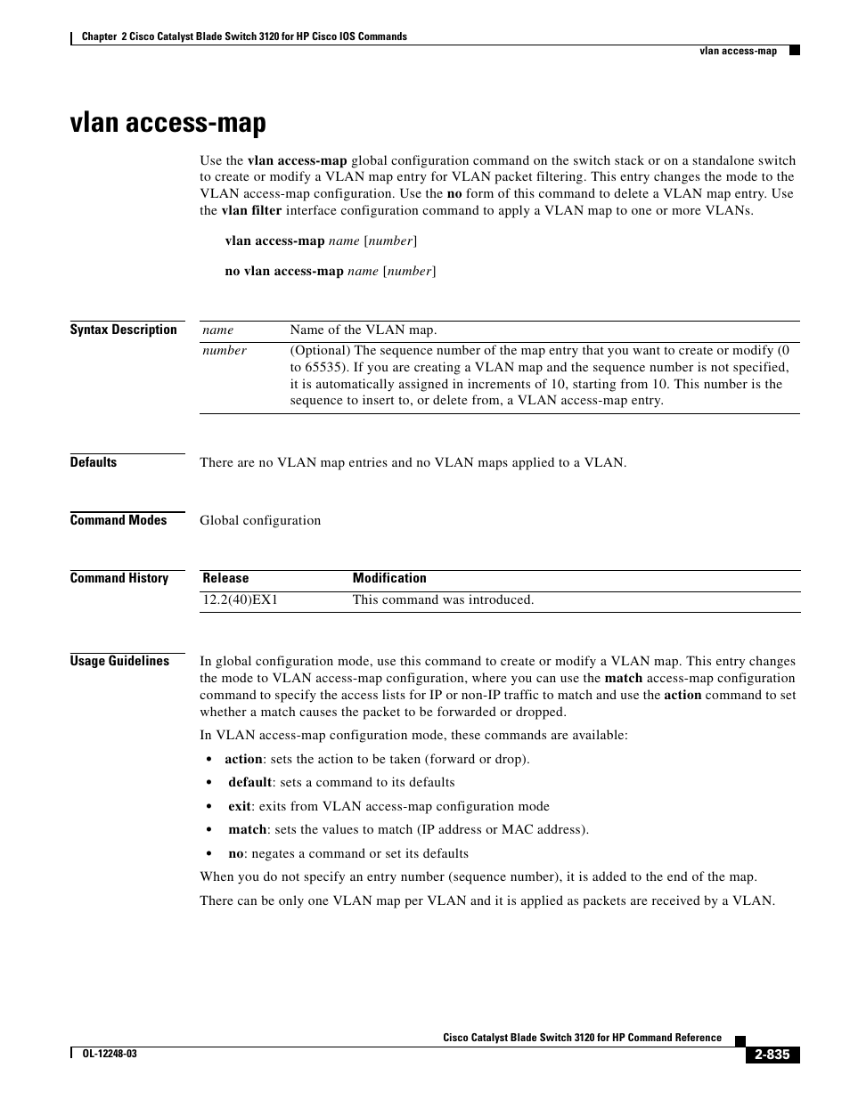 Vlan access-map | Dell POWEREDGE M1000E User Manual | Page 865 / 1082