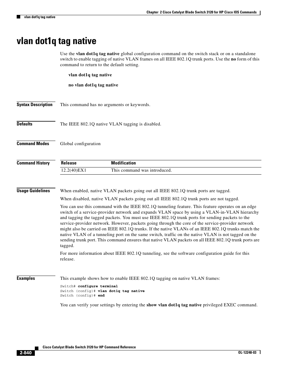 Vlan dot1q tag native | Dell POWEREDGE M1000E User Manual | Page 870 / 1082