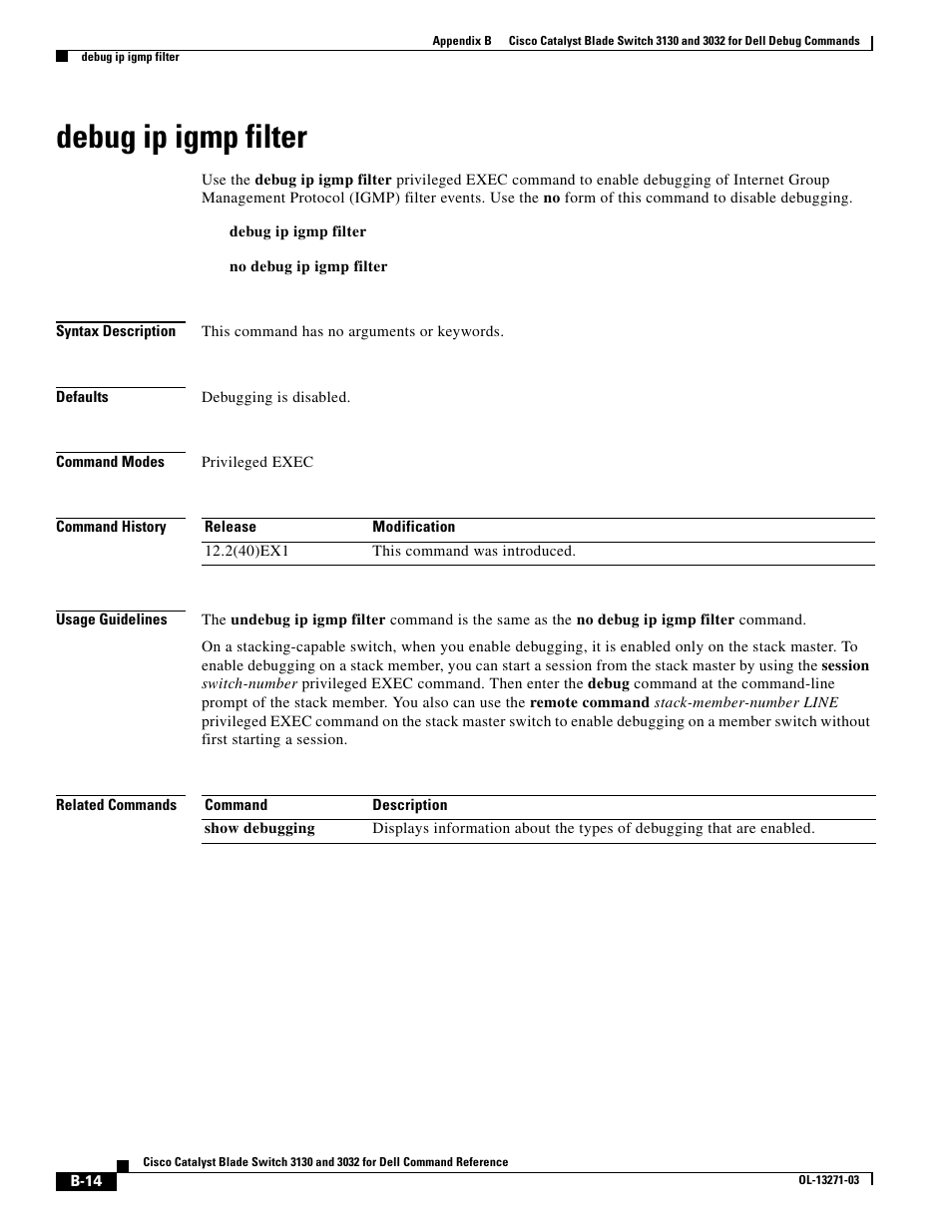 Debug ip igmp filter | Dell POWEREDGE M1000E User Manual | Page 930 / 1082