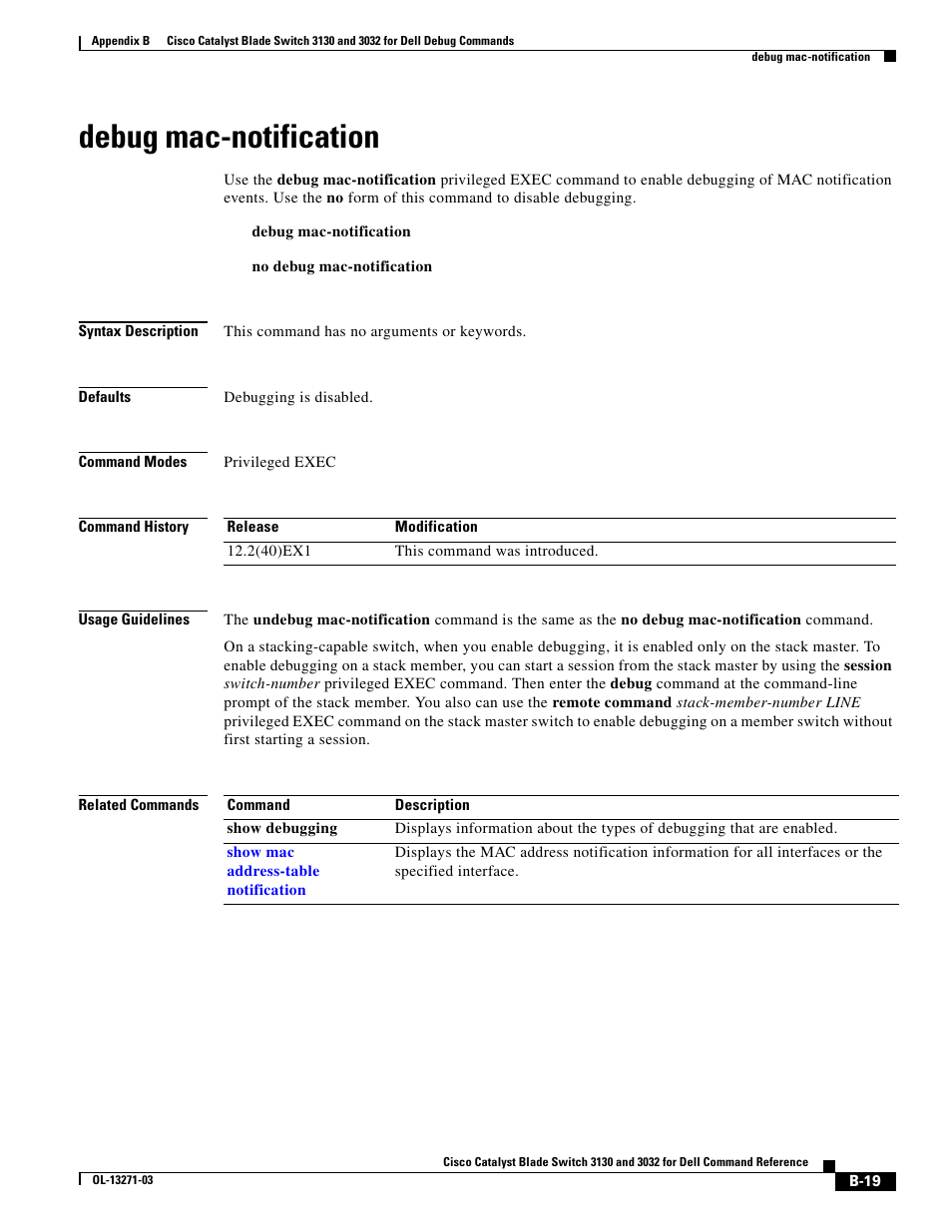 Debug mac-notification | Dell POWEREDGE M1000E User Manual | Page 935 / 1082