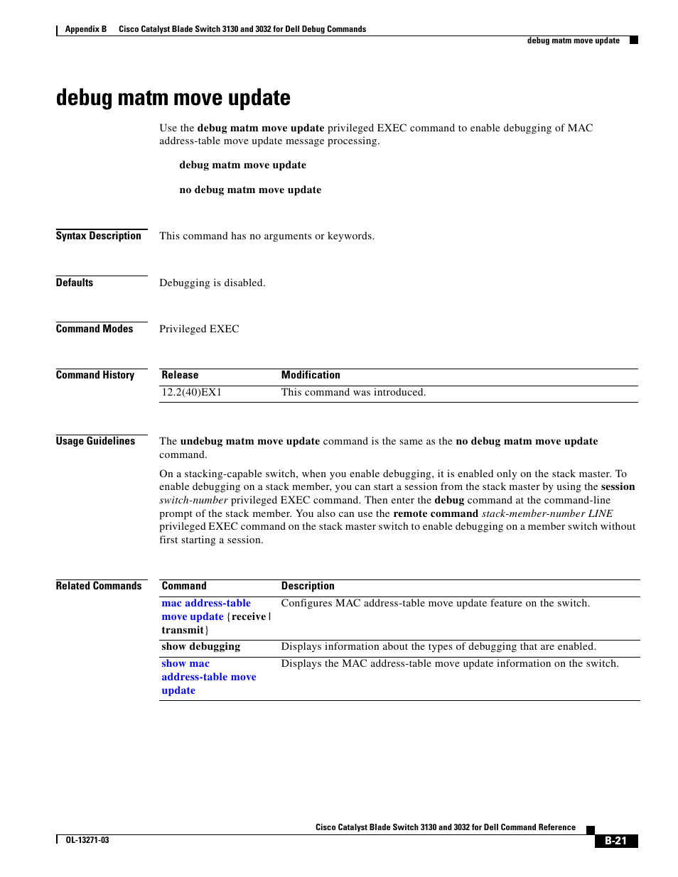 Debug matm move update | Dell POWEREDGE M1000E User Manual | Page 937 / 1082