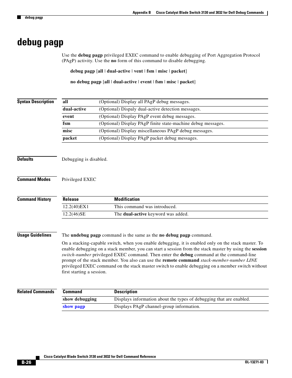 Debug pagp | Dell POWEREDGE M1000E User Manual | Page 942 / 1082