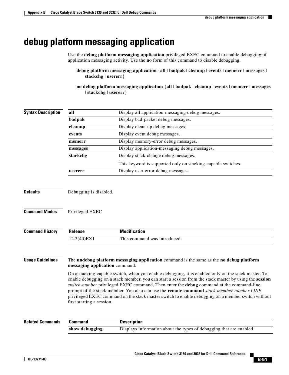 Debug platform messaging application | Dell POWEREDGE M1000E User Manual | Page 967 / 1082