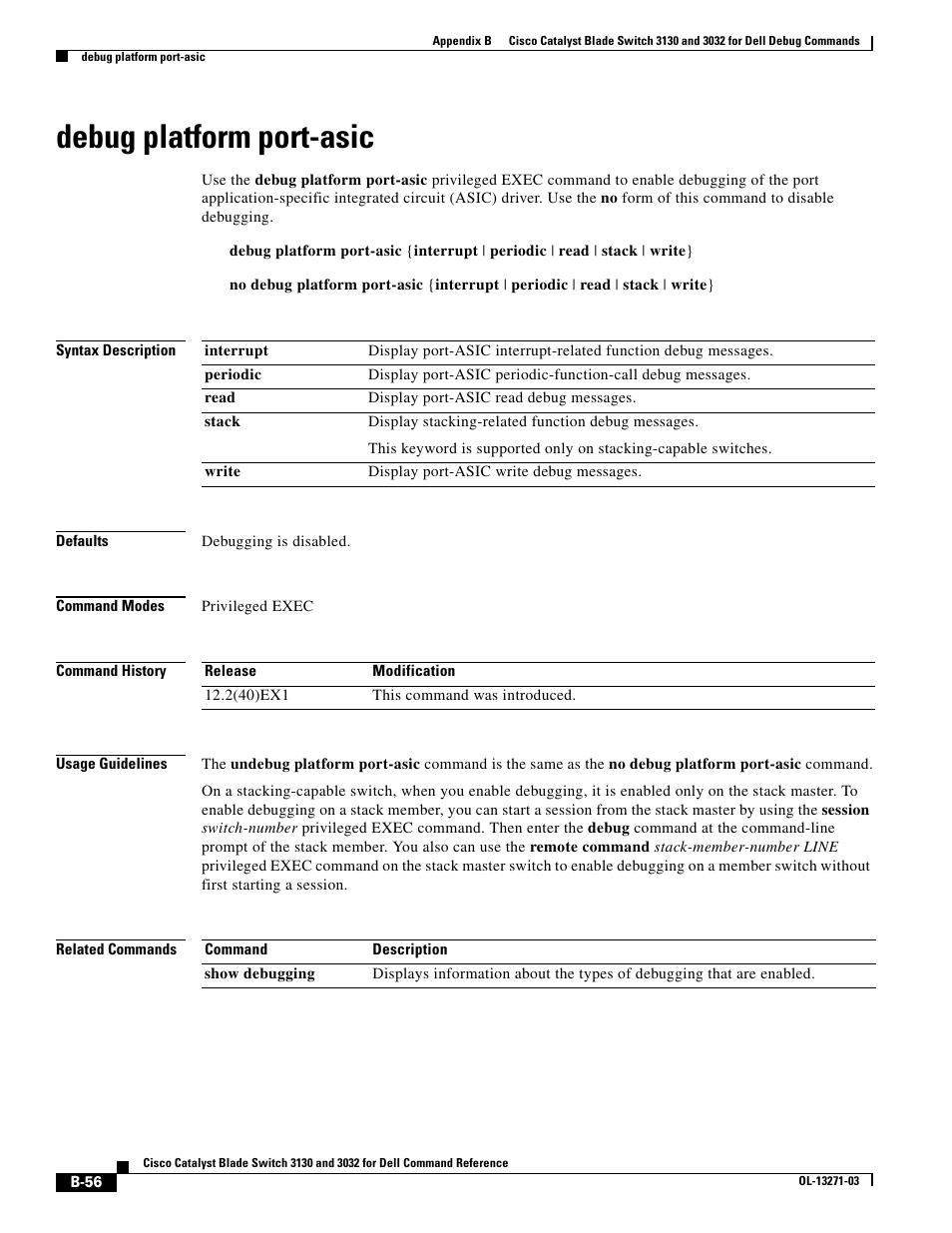 Debug platform port-asic | Dell POWEREDGE M1000E User Manual | Page 972 / 1082