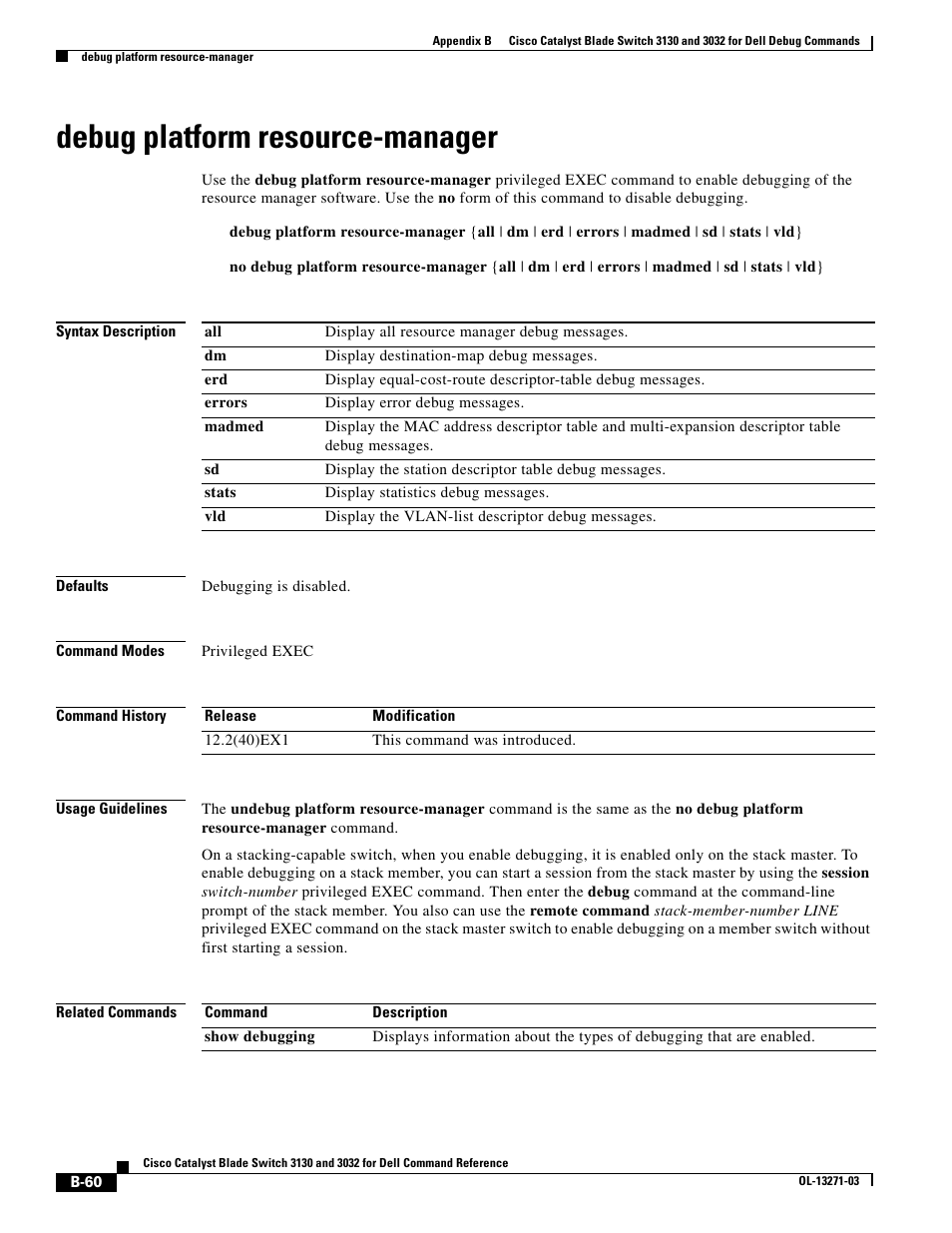 Debug platform resource-manager | Dell POWEREDGE M1000E User Manual | Page 976 / 1082