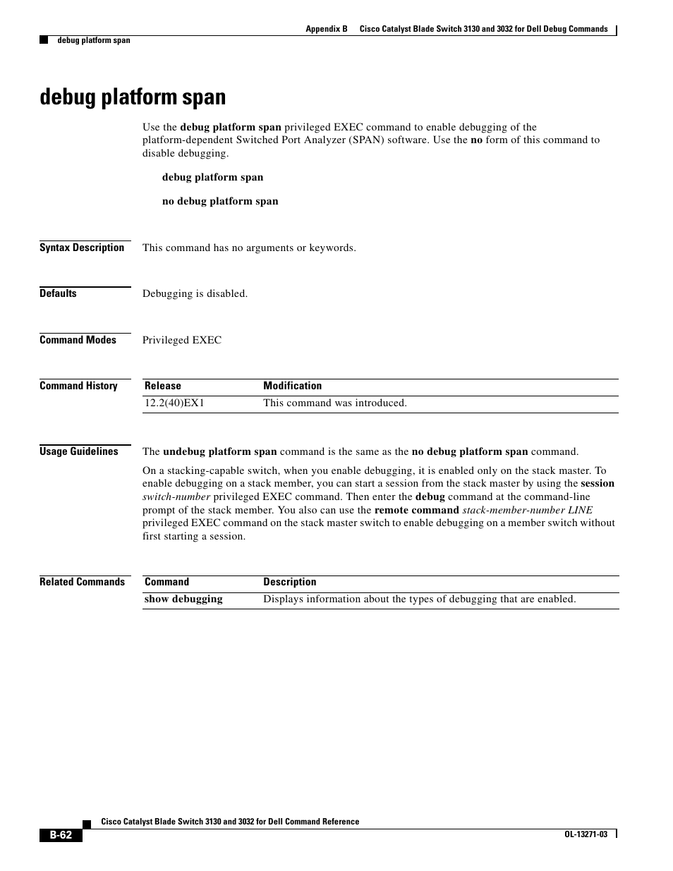 Debug platform span | Dell POWEREDGE M1000E User Manual | Page 978 / 1082