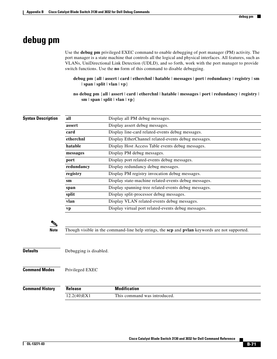 Debug pm | Dell POWEREDGE M1000E User Manual | Page 987 / 1082