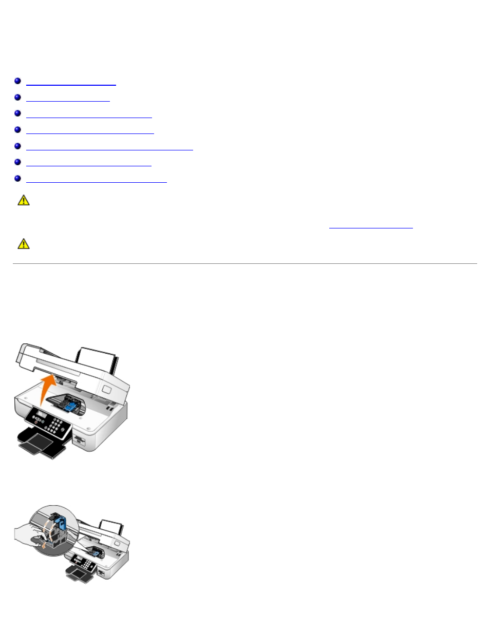 Maintenance, Replacing ink cartridges | Dell 948 All In One Printer User Manual | Page 55 / 144