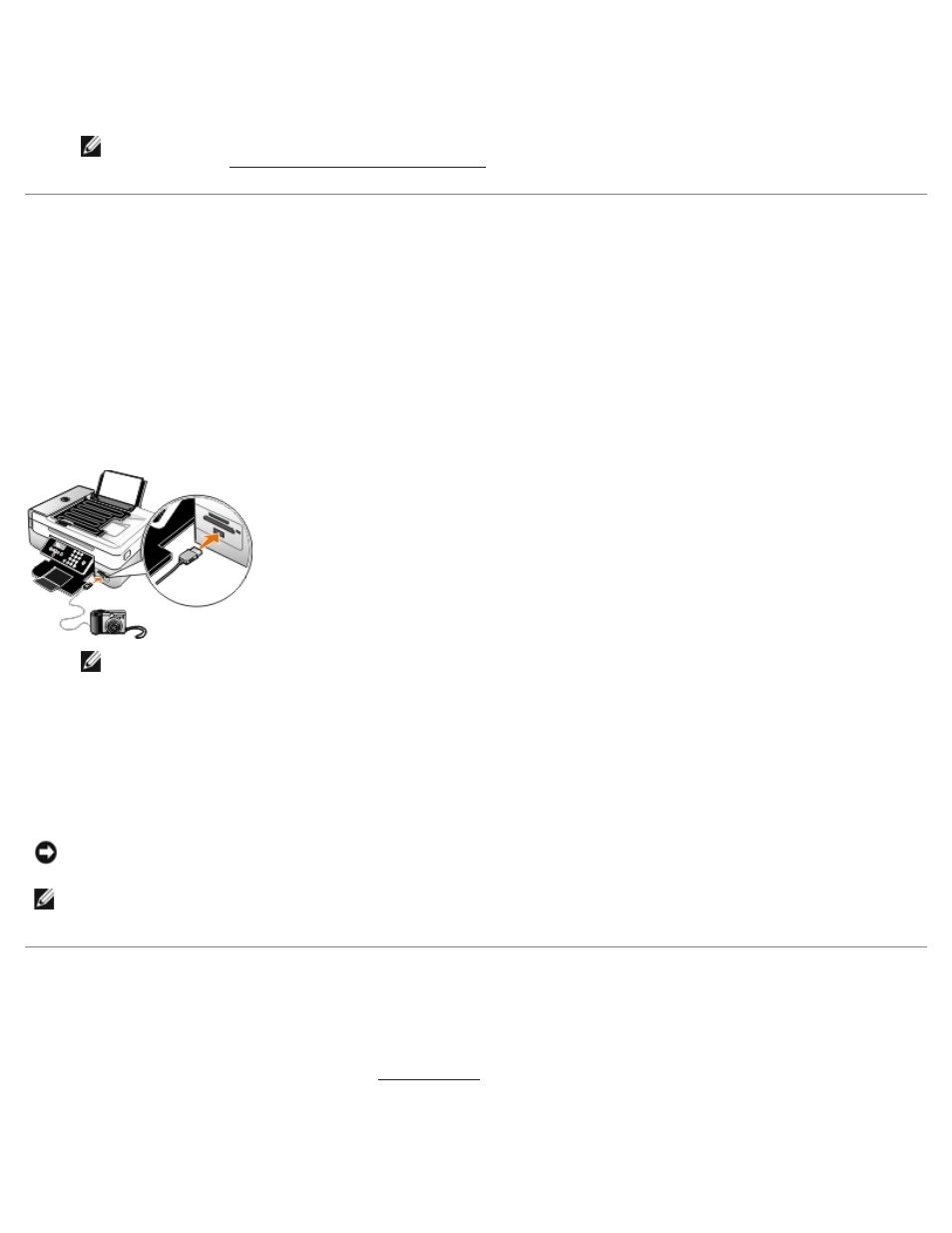 Printing photos from a pictbridge-enabled camera, Printing more than one page on a sheet of paper | Dell 948 All In One Printer User Manual | Page 66 / 144