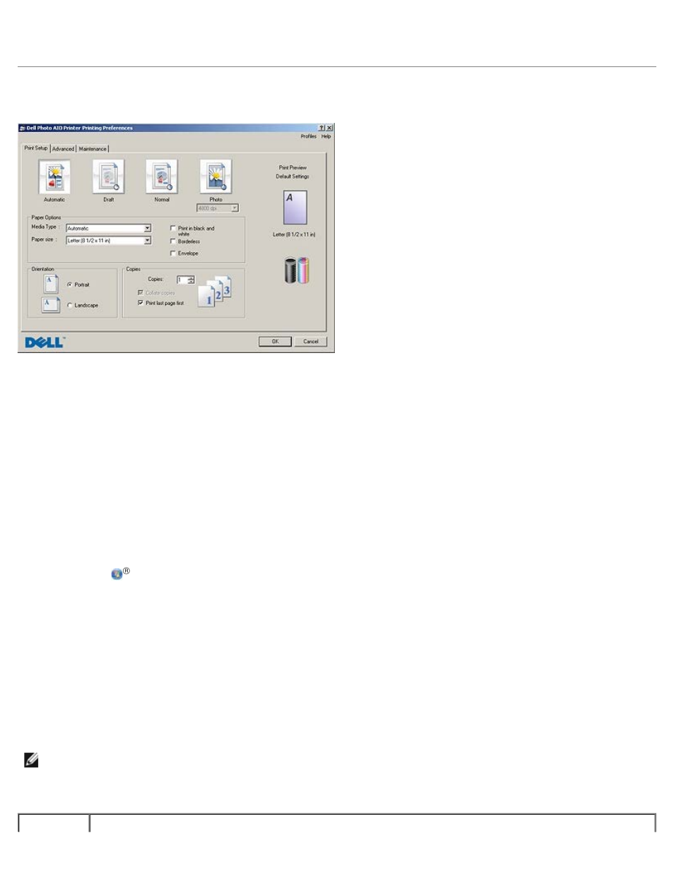 Using printing preferences | Dell 948 All In One Printer User Manual | Page 8 / 144