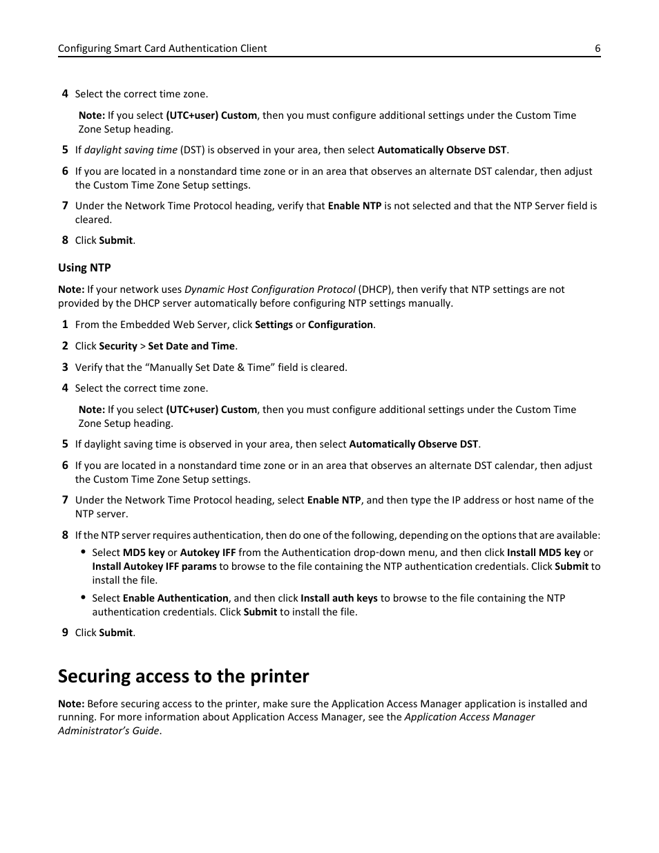 Securing access to the printer | Dell B5465dnf Mono Laser Printer MFP User Manual | Page 6 / 35