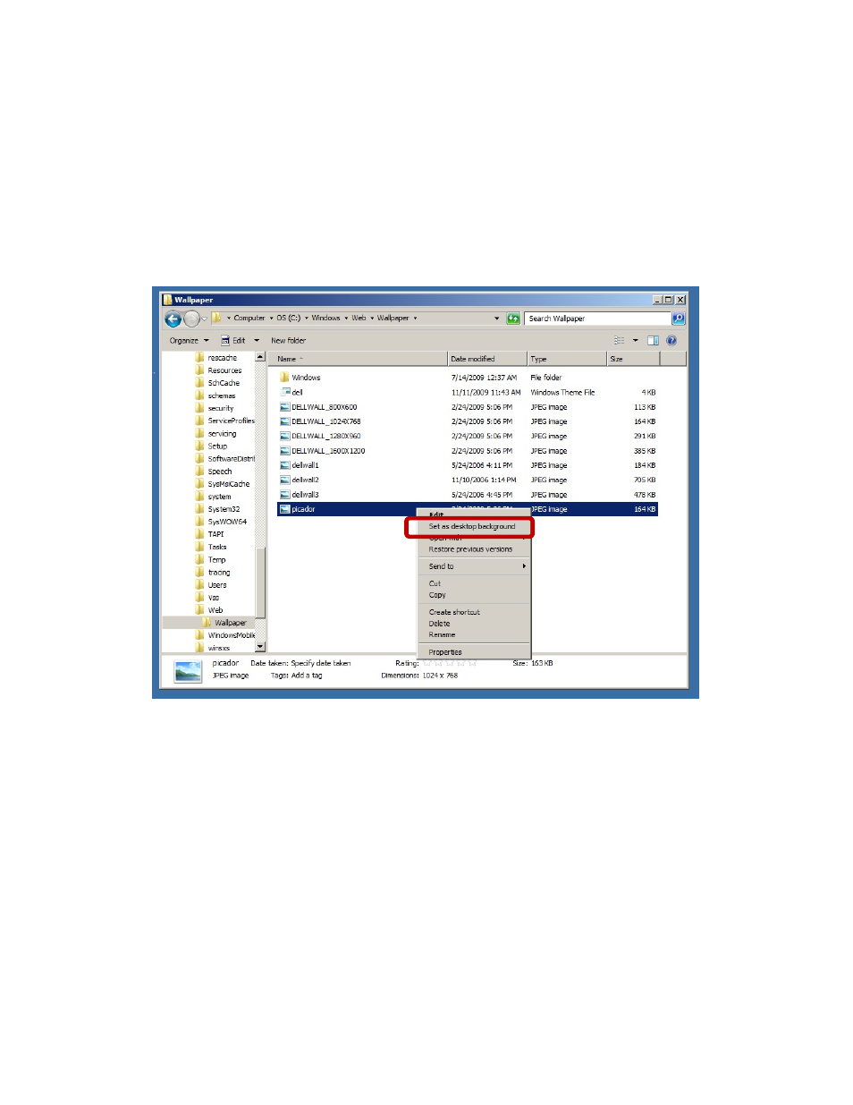 Restoring the dell wallpaper | Dell PowerVault DL2100 User Manual | Page 16 / 16