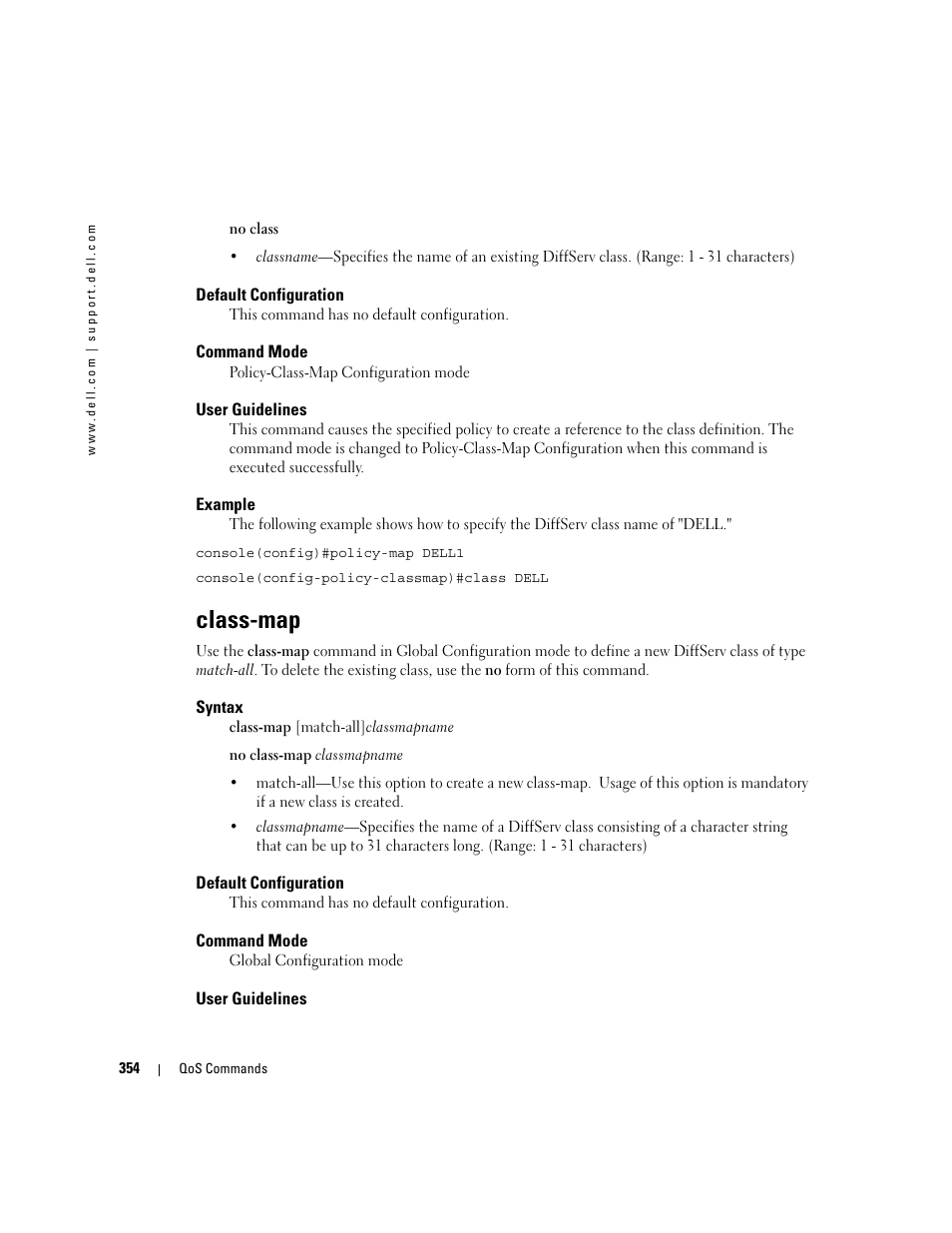 Class-map | Dell PowerEdge M600 User Manual | Page 366 / 808