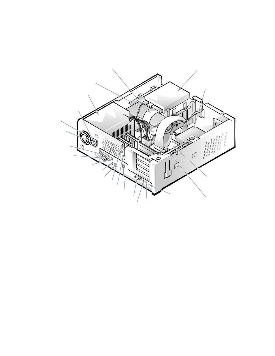 Figure 5-6, Inside the chassis -6 | Dell OptiPlex Gxi User Manual | Page 70 / 134