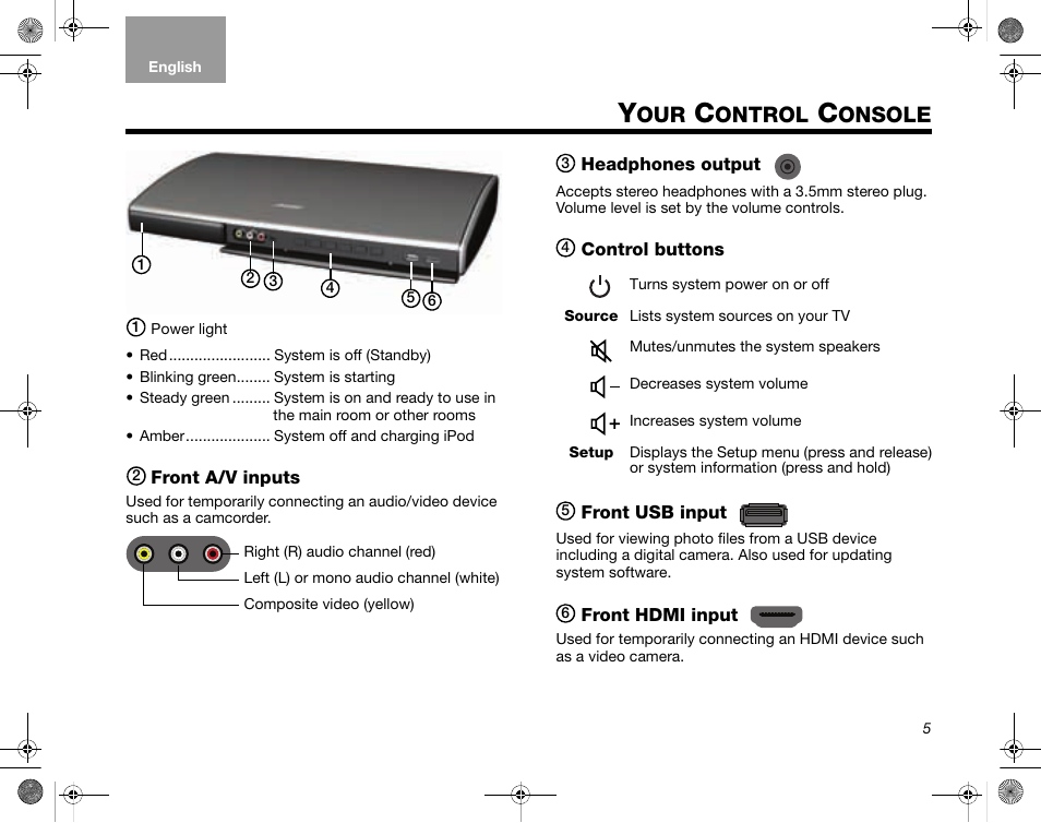 Ontrol, Onsole | Bose LIFESTYLE V35/V25 User Manual | Page 13 / 34