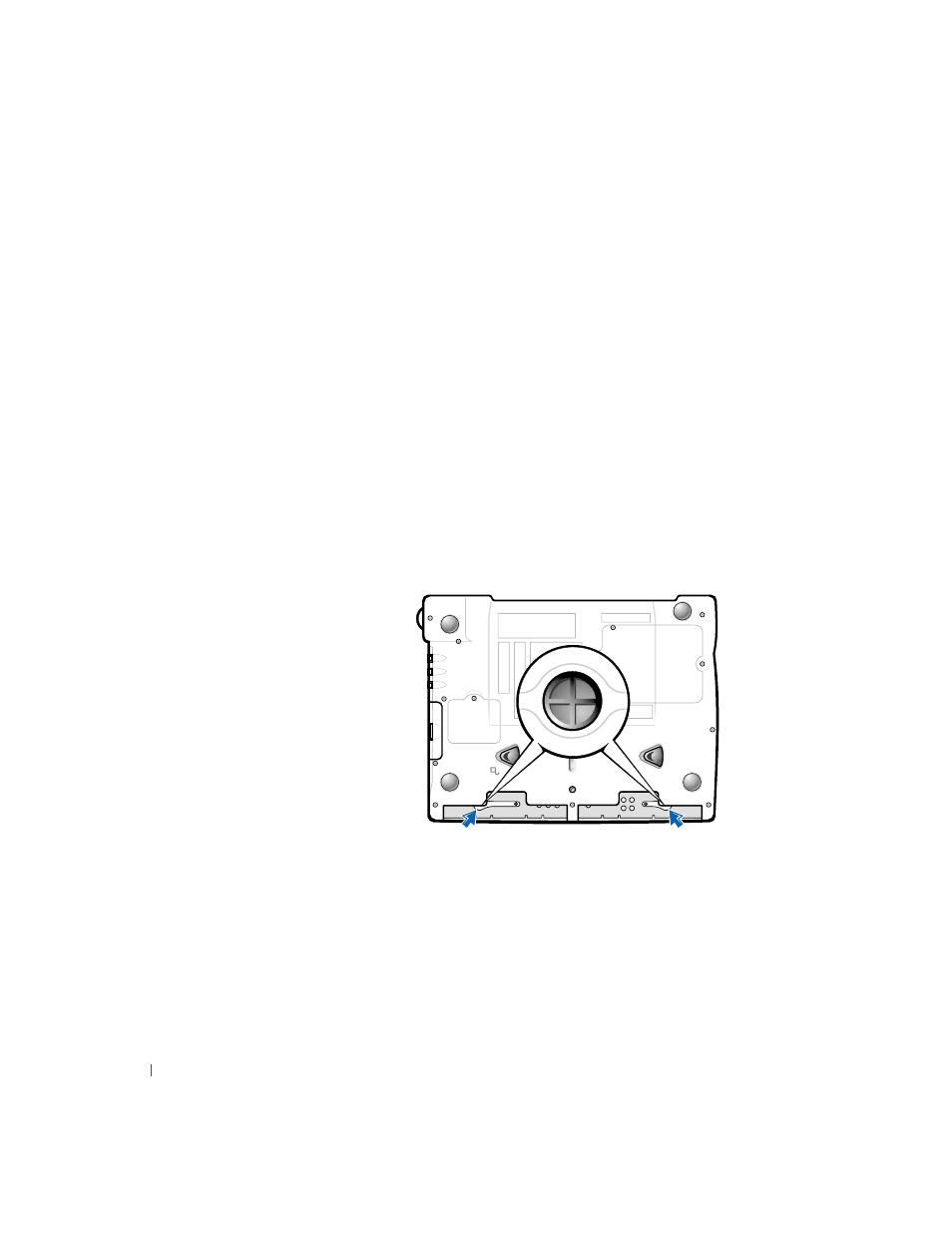 Replacing the palm rests | Dell Inspiron 8000 User Manual | Page 48 / 96