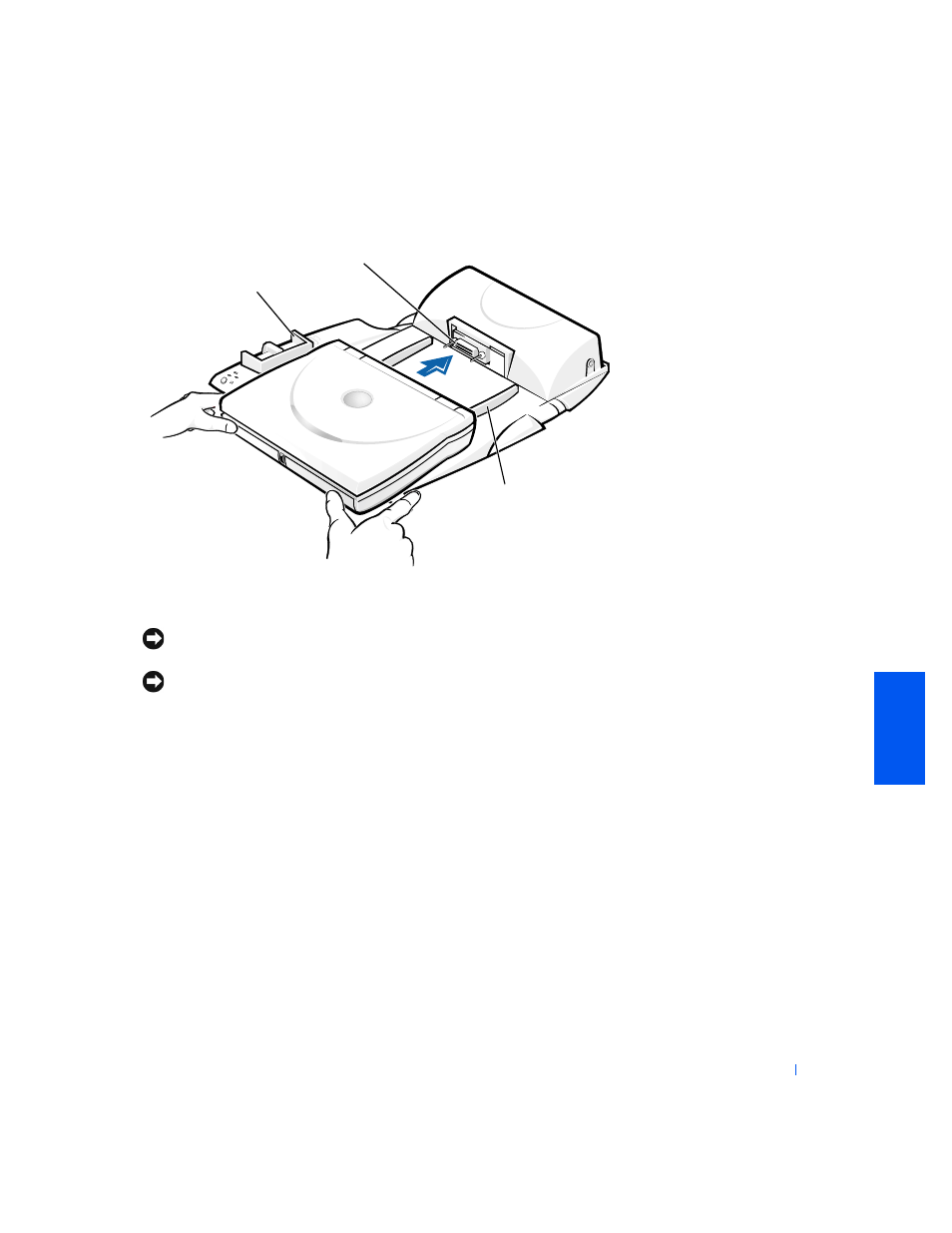 Undocking the computer | Dell Inspiron 8000 User Manual | Page 53 / 96