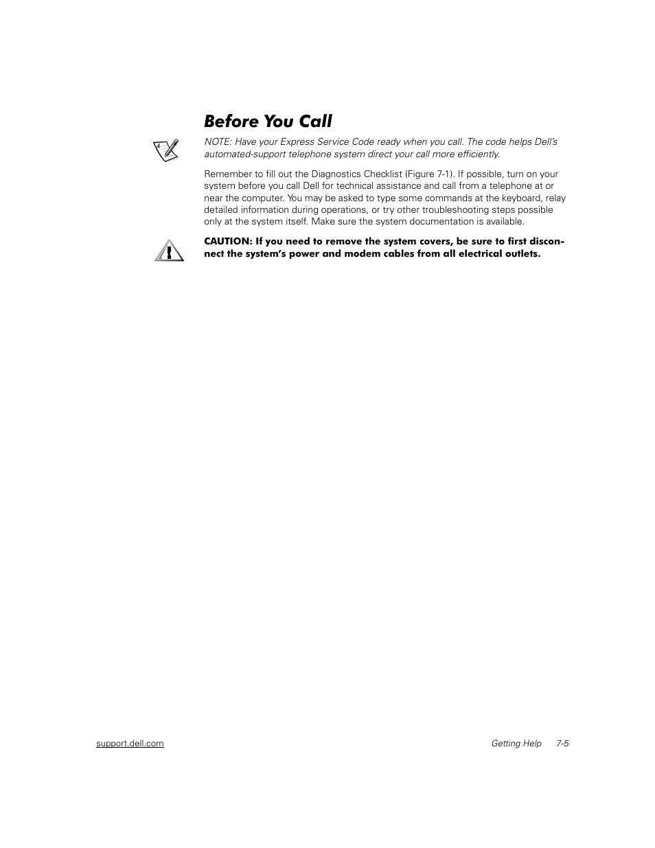 Before you call, Before you call -5 | Dell PowerVault 56F (16P Fibre Channel Switch) User Manual | Page 121 / 172