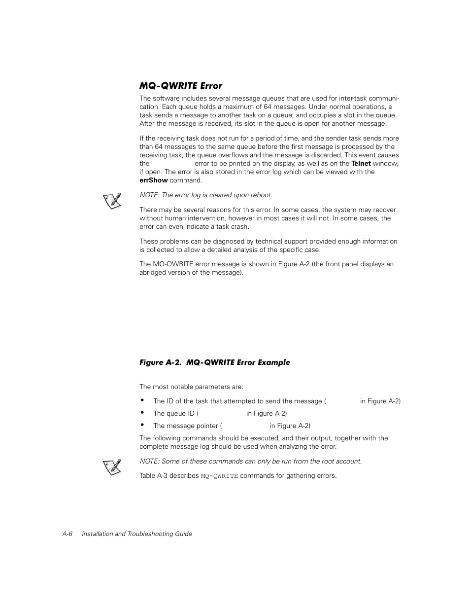 Mq-qwrite error, Figure a-2 | Dell PowerVault 56F (16P Fibre Channel Switch) User Manual | Page 142 / 172