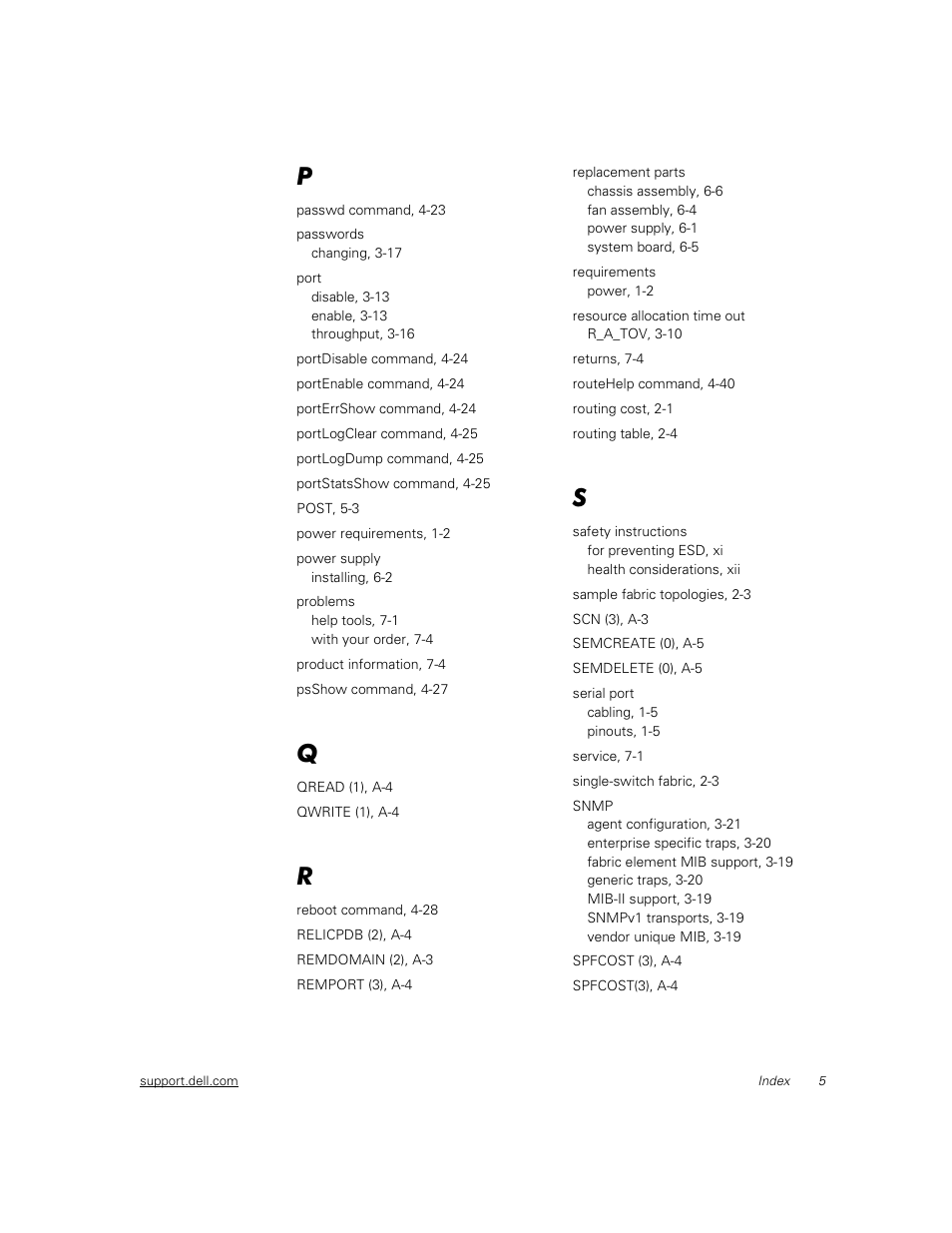 Dell PowerVault 56F (16P Fibre Channel Switch) User Manual | Page 169 / 172