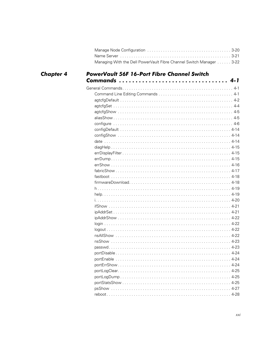 Dell PowerVault 56F (16P Fibre Channel Switch) User Manual | Page 19 / 172