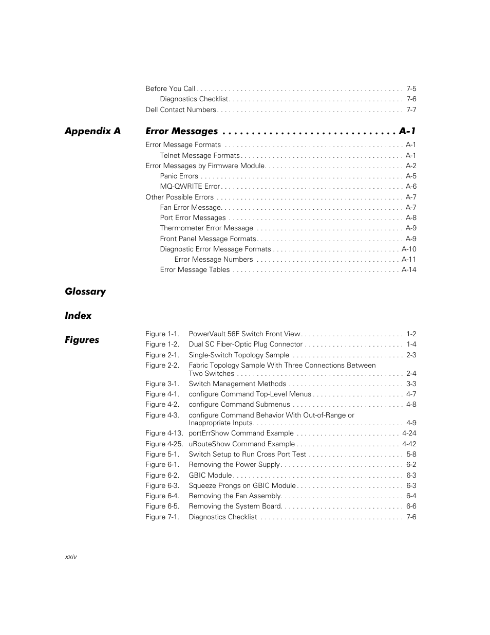 Dell PowerVault 56F (16P Fibre Channel Switch) User Manual | Page 22 / 172