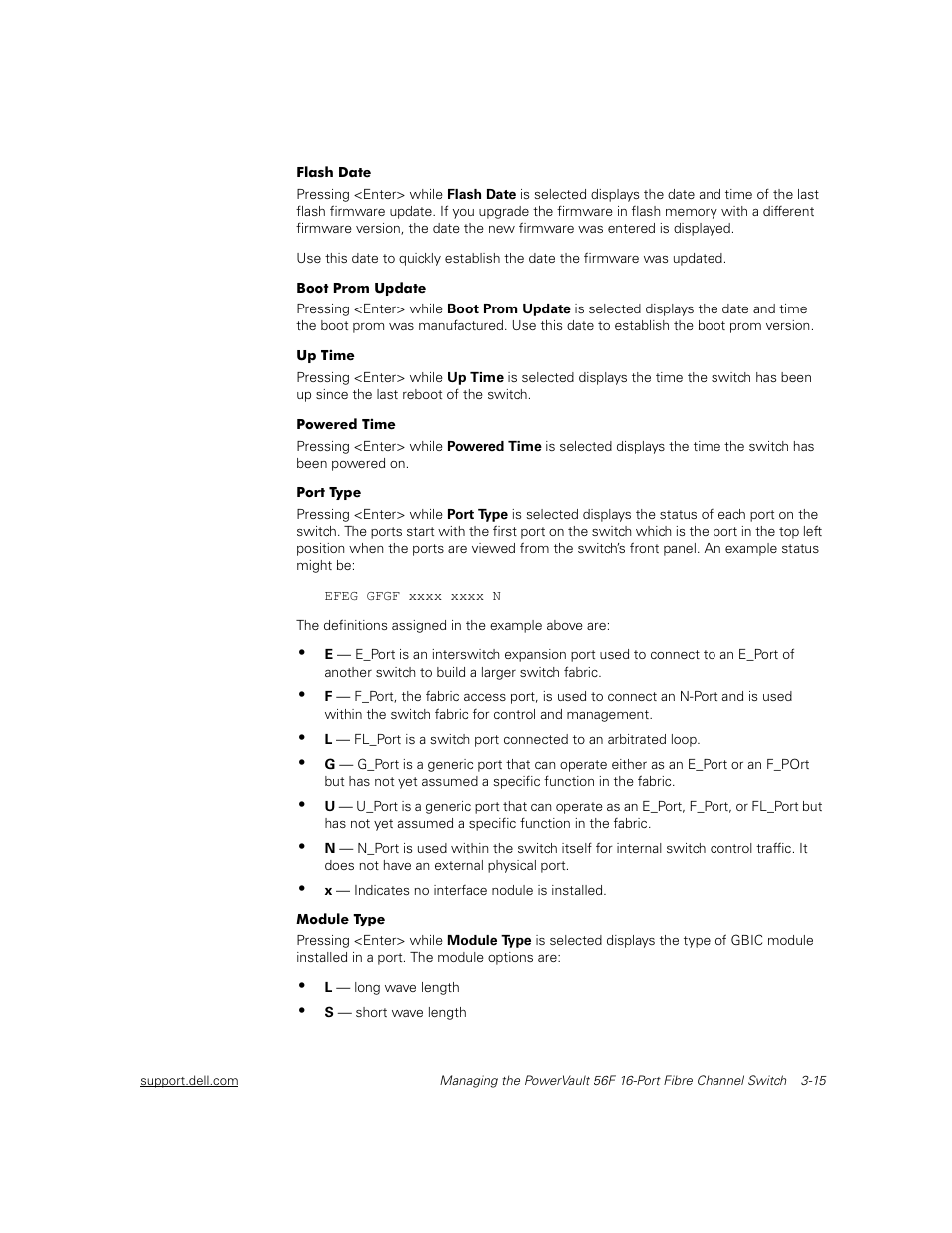 Dell PowerVault 56F (16P Fibre Channel Switch) User Manual | Page 49 / 172