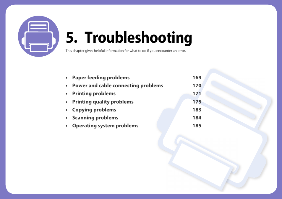 Troubleshooting | Dell B1163 Multifunction Mono Laser Printer User Manual | Page 168 / 204