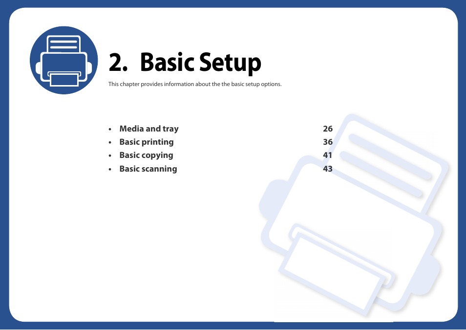 Basic setup | Dell B1163 Multifunction Mono Laser Printer User Manual | Page 25 / 204