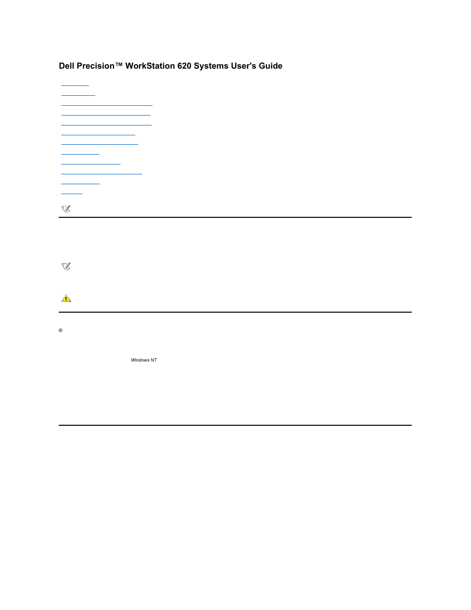 Dell Precision 620 User Manual | 131 pages