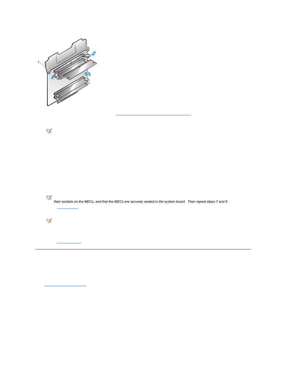 Removing and installing a memory expansion card, Removing and, Installing a memory expansion card | Dell Precision 620 User Manual | Page 13 / 131