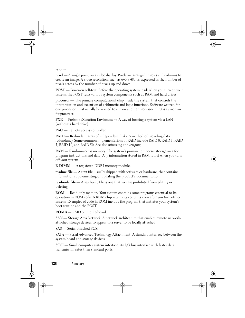 Dell PowerEdge T110 User Manual | Page 136 / 144