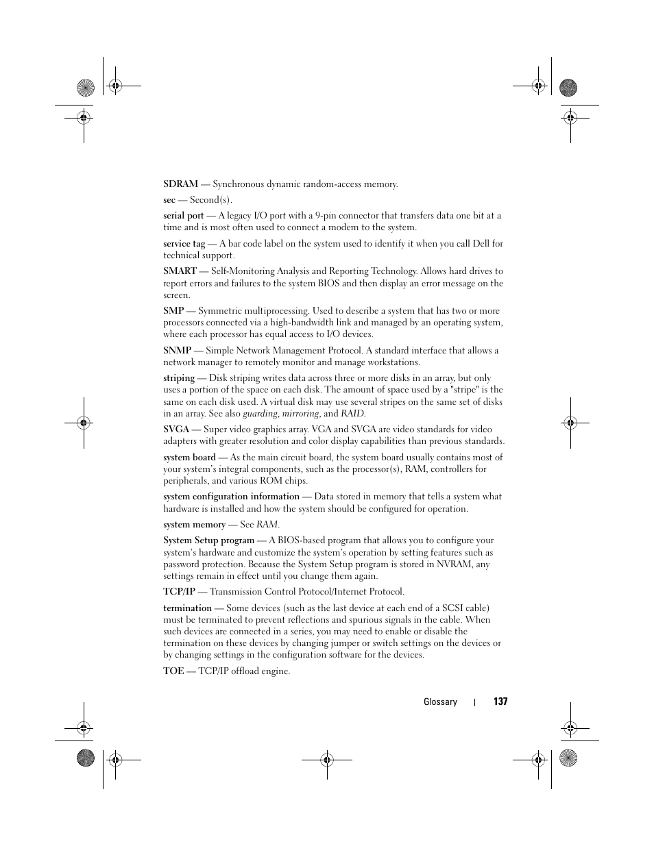 Dell PowerEdge T110 User Manual | Page 137 / 144