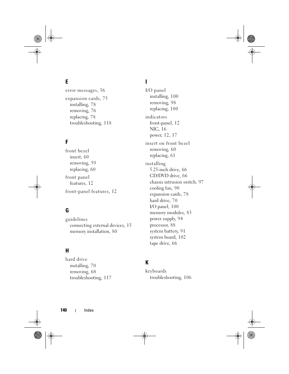 Dell PowerEdge T110 User Manual | Page 140 / 144