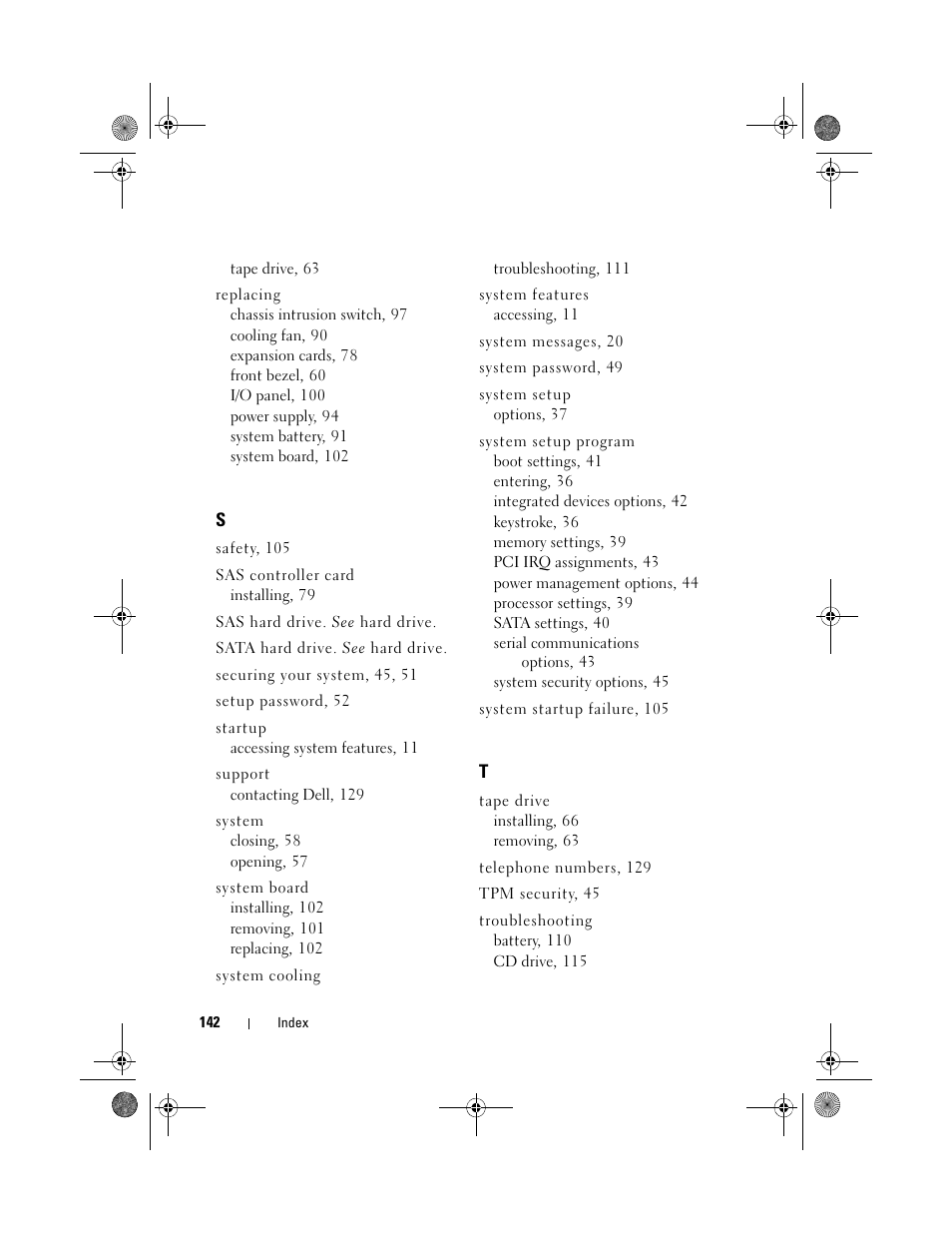 Dell PowerEdge T110 User Manual | Page 142 / 144