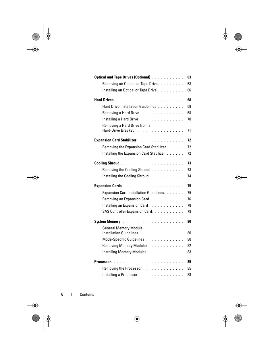 Dell PowerEdge T110 User Manual | Page 6 / 144