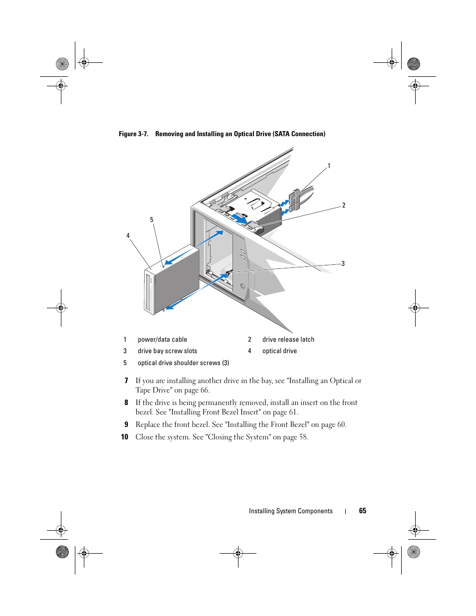 D figure 3-7 | Dell PowerEdge T110 User Manual | Page 65 / 144