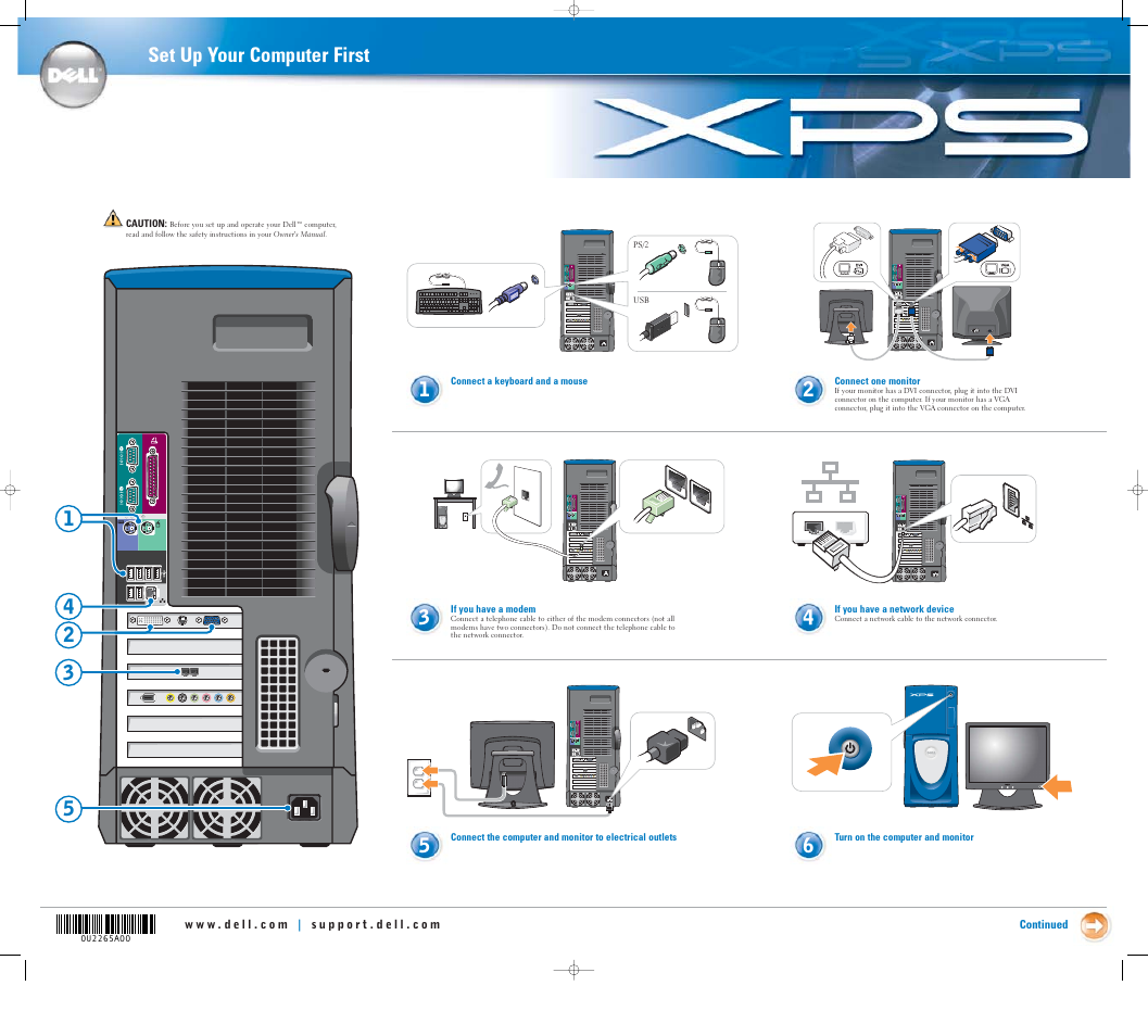 Dell XPS/Dimension XPS Gen 2 User Manual | 2 pages